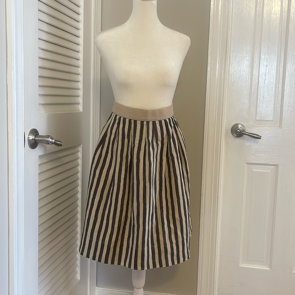 Classic striped linen skirt from LOFT